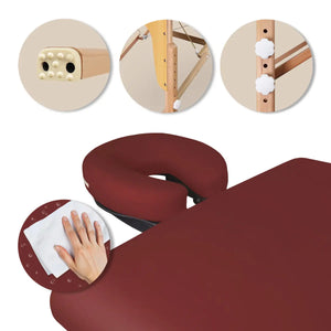 Mobile Massageliege Zen Startup, USP, Farbe: Burgund