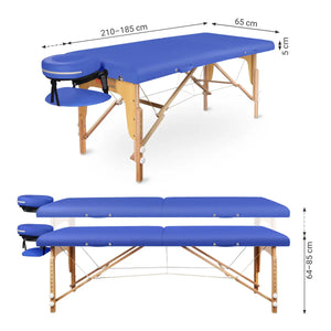 Mobile Massageliege Zen Startup, Abmessungen, Farbe: Königsblau