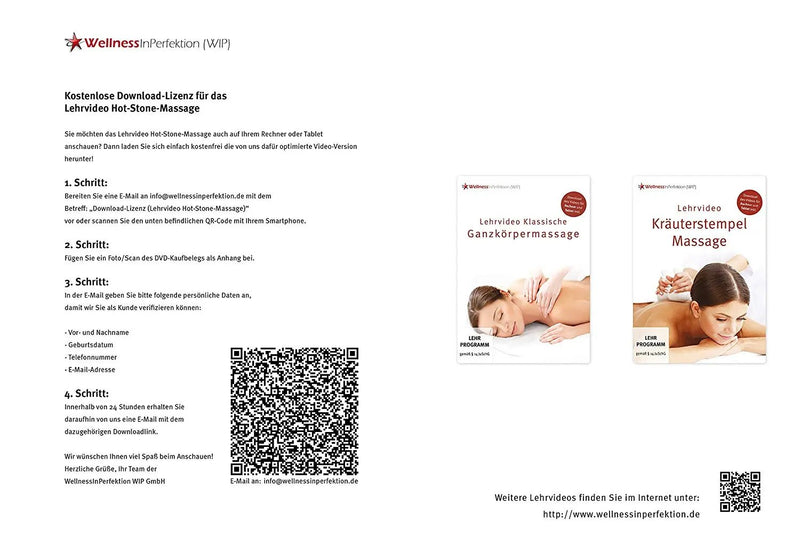 DVD Hot-Stone-Massage (Lehrvideo) | Für Anfänger und Profis Massageliegenhaus-Massunda