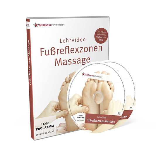 DVD-Bluray Fußreflexzonen-Massage (Lehrvideo) | Für Anfänger und Profis Massageliegenhaus-Massunda