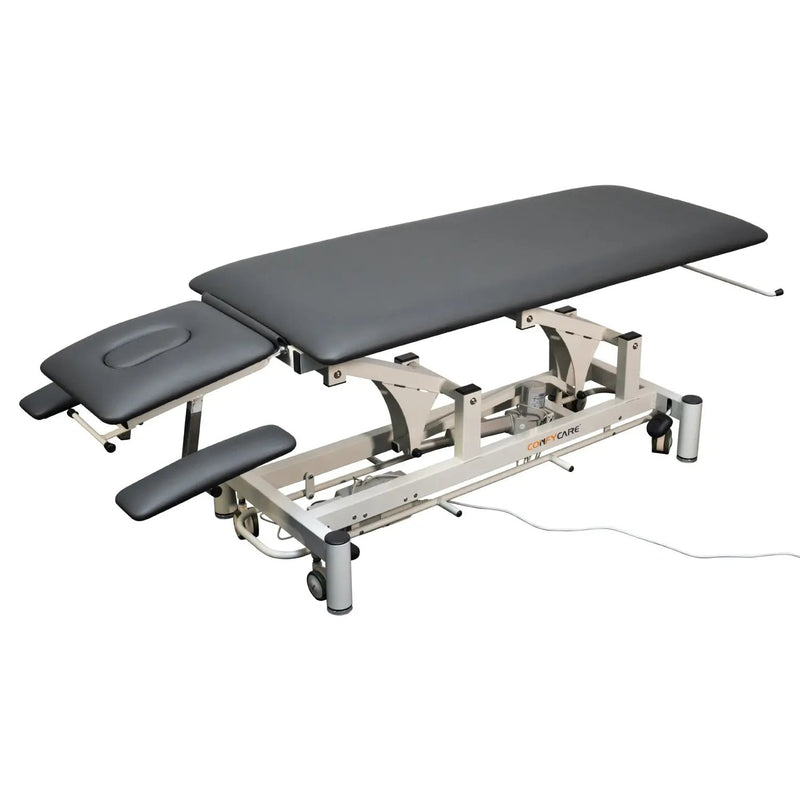 Coinfycare Therapieliege Paris, 4 Segmente, Vollansicht, dunkelgrau