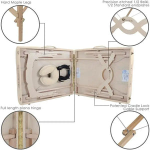 Earthlite Avalon XD, mobile Massageliege, Vanille, Detail Beschreibungen