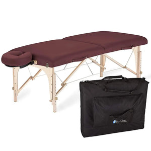 Earthlite Harmony mobile Massageliege, Farbe Burgund mit Tasche