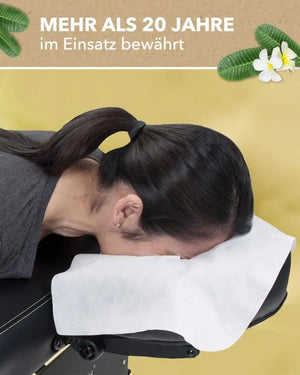 Einwegauflagen/ Nasenschlitztücher für die Massageliege ZEN MASSAGE WARE