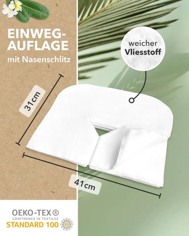 Einwegauflagen/ Nasenschlitztücher für die Massageliege ZEN MASSAGE WARE