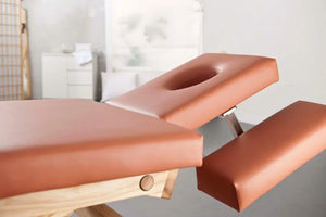 Falkner Sir Henry Massageliege aus Holz, Oberfläche Natur, Fußteil