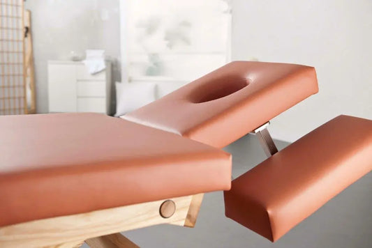 Falkner Sir Henry Massageliege aus Holz, Oberfläche Natur, Fußteil