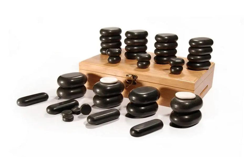 Hot Stone Set | 40-teilig Massageliegenhaus-Massunda