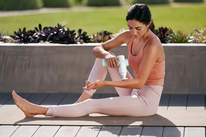 Hyperice Hypervolt Go 2 Vibrationsmassagetool, Anwendung Unterarm