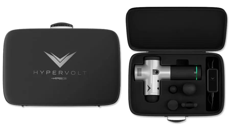 Hyperice Hypervolt Tasche, Ansicht geschlossen und geöffnet