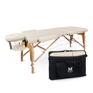 Mobile Massageliege Massunda all inklusive, Tragetasche, Farbe: Creme
