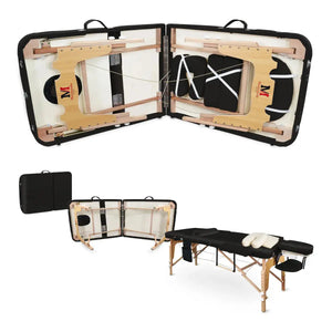 Mobile Massageliege Massunda all inklusive, Zubehör, Farbe: Schwarz