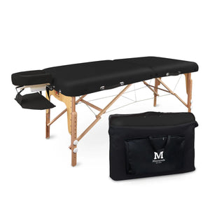 Mobile Massageliege Massunda Comfort deluxe, Tragetasche, Farbe: Schwarz