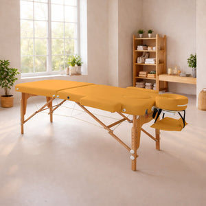 Mobile Massageliege Zen Basic 3 Flat, Ambiente, Farbe: Safrangelb