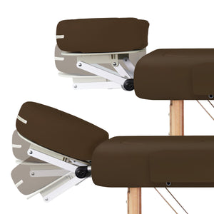 Mobile Massageliege Zen Basic 3 Flat, Kopfstütze, Farbe: Schokolade