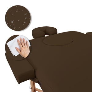 Mobile Massageliege Zen Basic 3 Flat, Pflege, Farbe: Schokolade