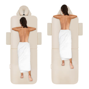 Mobile Massageliege Zen Basic 3 Flat, Positionen, Farbe: Creme