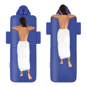 Mobile Massageliege Zen Basic 3 Flat, Positionen, Farbe: Königsblau