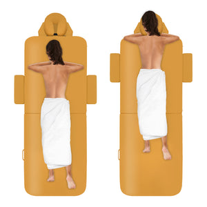 Mobile Massageliege Zen Basic 3 Flat, Positionen, Farbe: Safrangelb