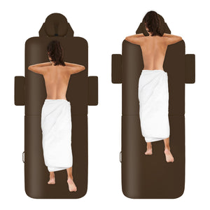 Mobile Massageliege Zen Basic 3 Flat, Positionen, Farbe: Schokolade