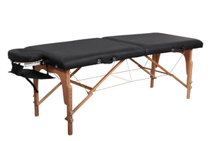 Mobile Massageliege Zen Basic Niveau, Vollansich, Farbe: Schwarz