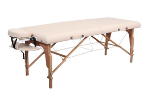 Mobile Massageliege Zen Basic Niveau, Vollansicht, Farbe: Creme
