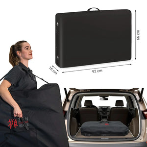 Mobile Massageliege Zen Startup, Kofferabmessung, Farbe: Schwarz