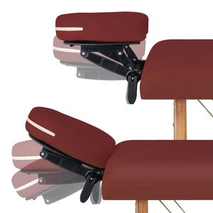 Mobile Massageliege Zen Startup, Kopfstütze, Farbe: Burgund