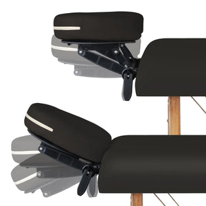 Mobile Massageliege Zen Startup, Kopfstütze, Farbe: Schwarz