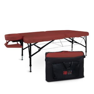 Massageliege Zen Stronglight II, Tragetasche, burgund