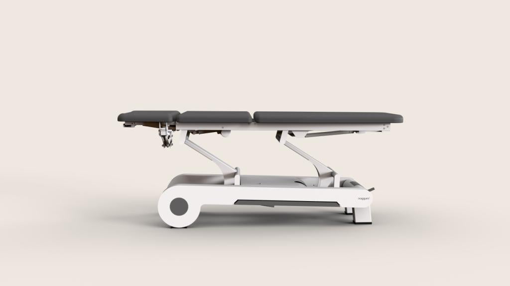 Naggura Nrun5, elektrische Therapieliege, Farbe. graphit, Seitenansicht