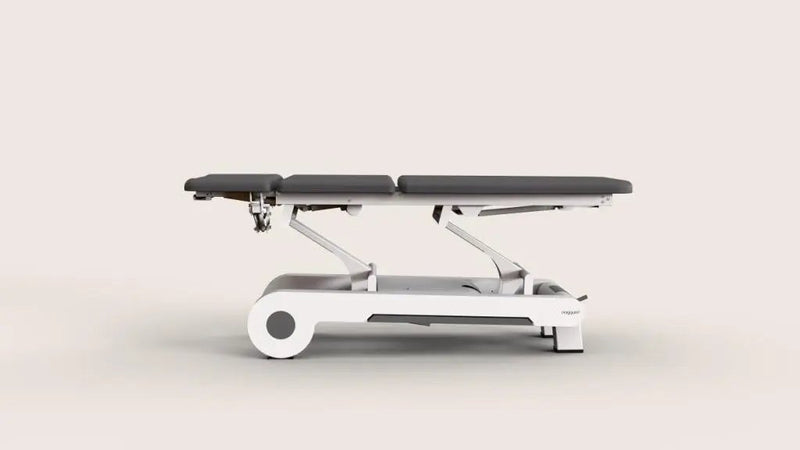 Naggura Nrun5, elektrische Therapieliege, Farbe. graphit, Seitenansicht