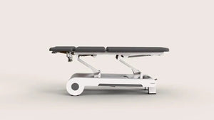 Naggura Nrun5, elektrische Therapieliege, Farbe. graphit, Seitenansicht