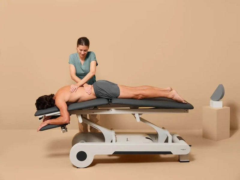 Naggura Nrun5, elektrische Therapieliege, Trendelenburg Anwendung