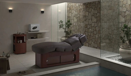 Sonia elektrische Spa und Wellnessliege Eris, braun, Ambiente