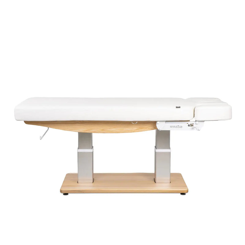 Spa Wellnessmassageliege Harmonia, Seitenansicht, weiß