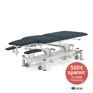 Therapieliege elektrisch, Coinfycare Barcelona, BGW Förderung, Farbe: Marineblau