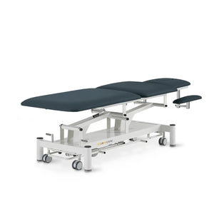 Therapieliege elektrisch, Coinfycare Barcelona, Rückansicht, Farbe: Marineblau