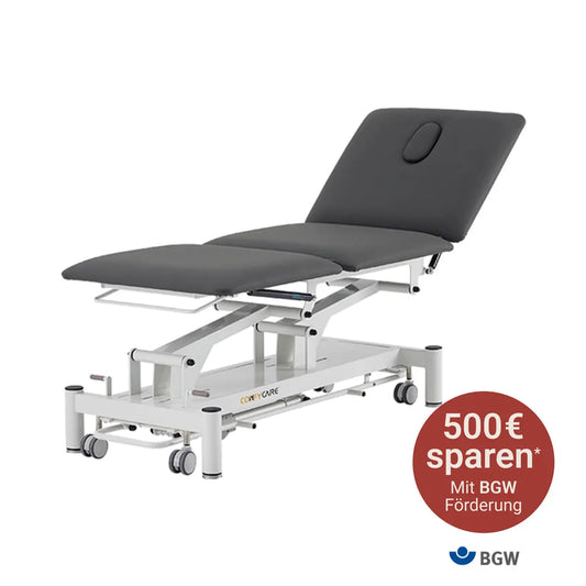 Therapieliege elektrisch, Coinfycare Sofia, Farbe: dunkelgrau, BGW Förderung
