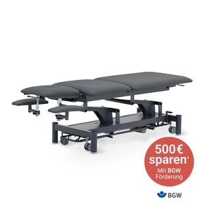 Therapieliege elektrisch, Coinfycare Split, BGW Förderung, Farbe: Schwarz