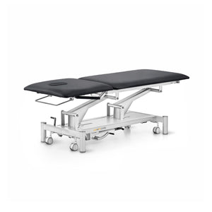 Therapieliege hydraulisch, Coinfycare Dublin, Frontalansicht, Farbe: dunkelgrau