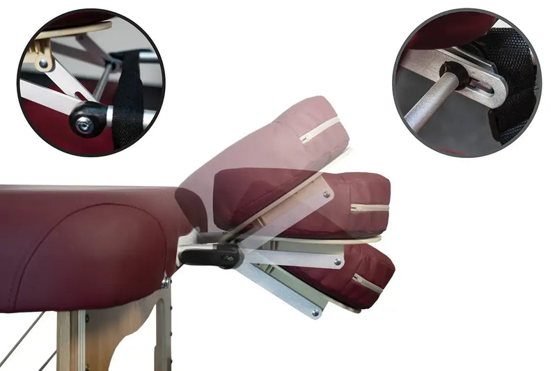 Zen Massage Ware BigOne, Mobile Massageliege, Kopfteil Winkelverstellung