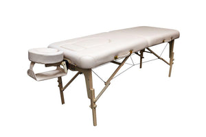 Zen Relax mit Schwangeren-Option, Mobile Massageliege, Farbe Creme Vollansicht