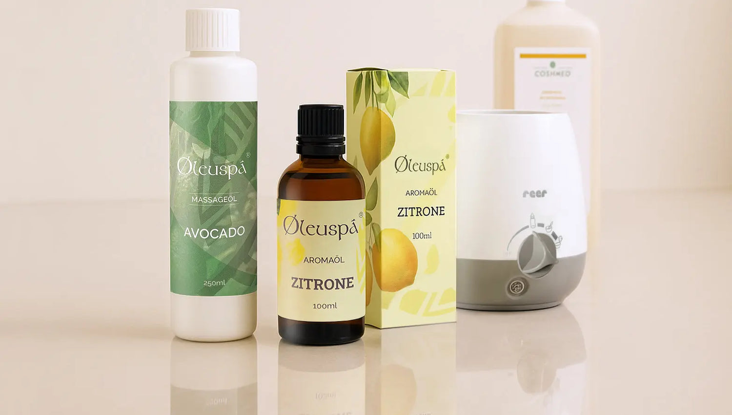 Massageöle und Zubehör