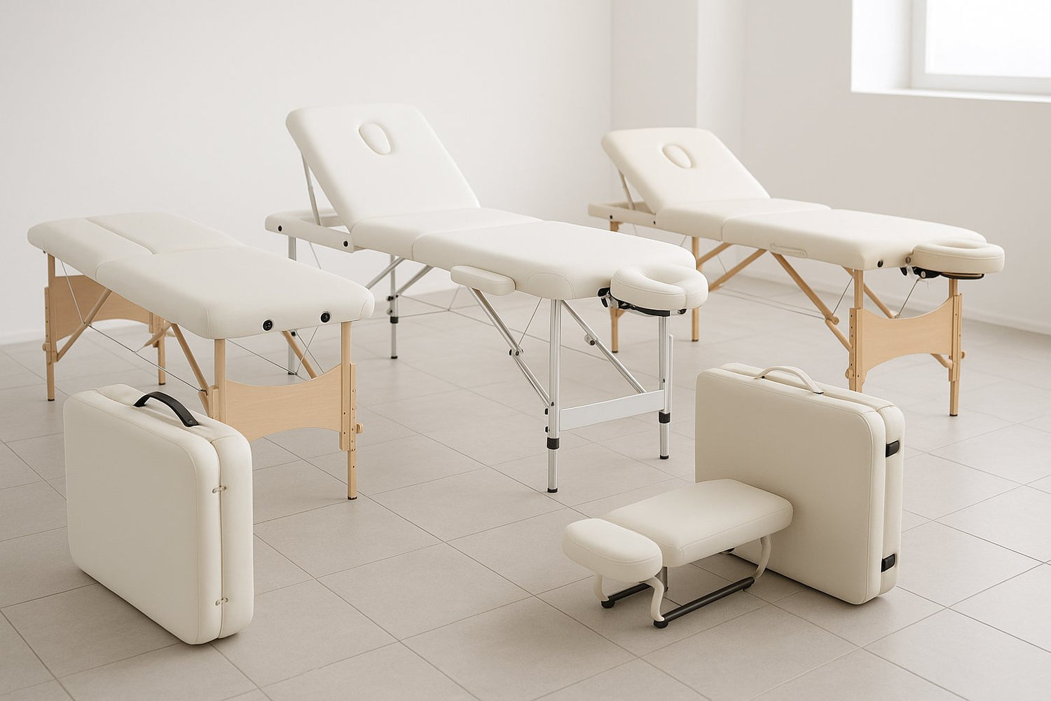 Klappbare Massageliegen