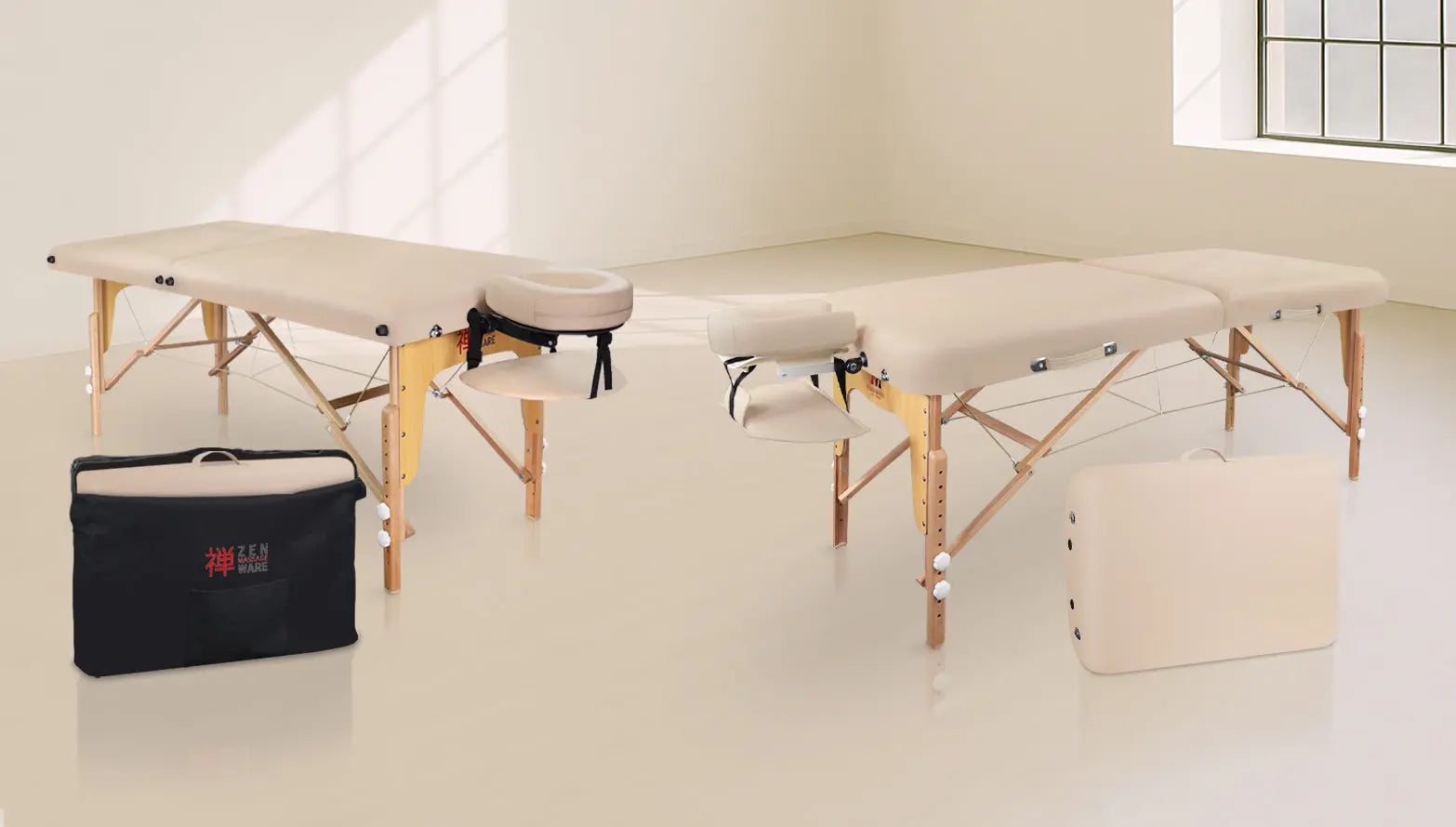 Klappbare Massageliegen