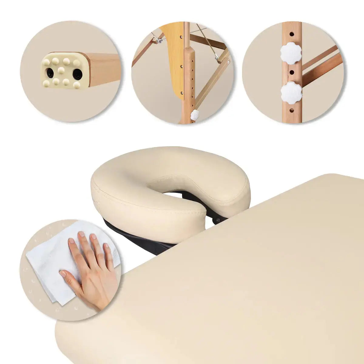 Mobile Massageliege Zen Startup, USP, Farbe: Creme