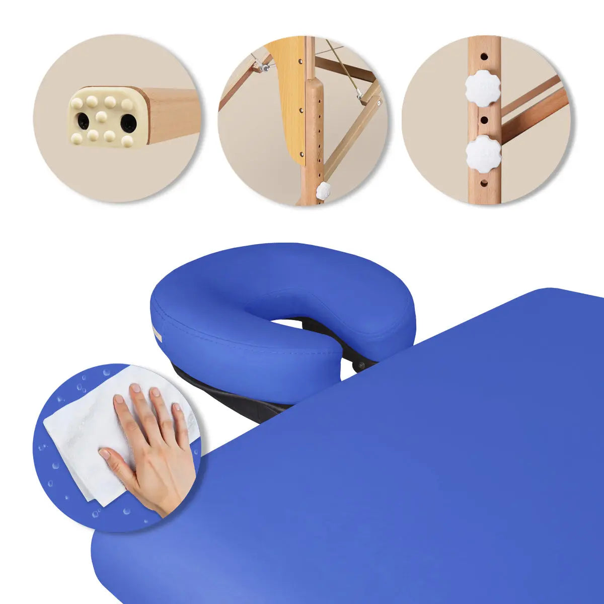 Mobile Massageliege Zen Startup, USP, Farbe: Königsblau