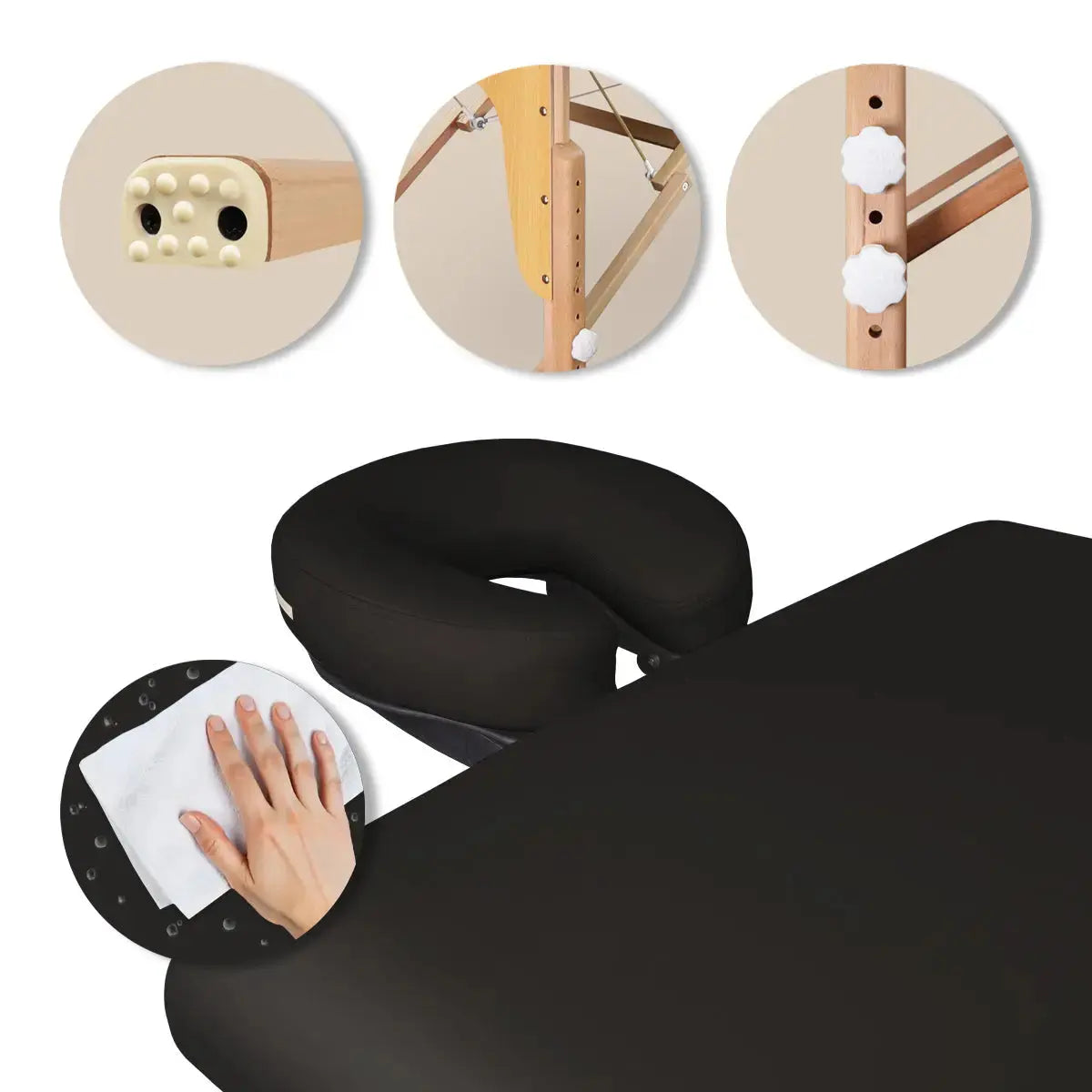 Mobile Massageliege Zen Startup, USP, Farbe: Schwarz