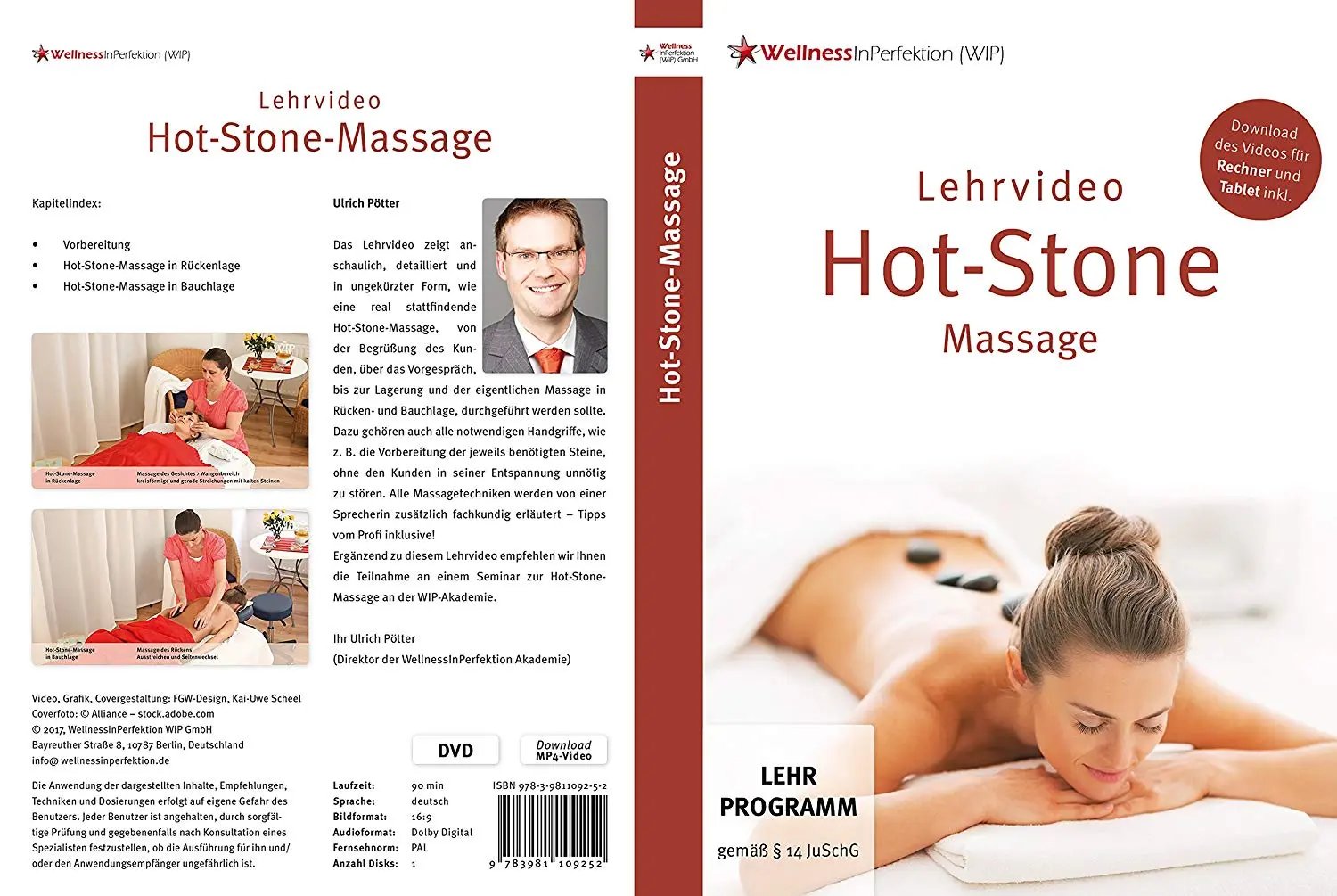 DVD Hot-Stone-Massage (Lehrvideo) | Für Anfänger und Profis Massageliegenhaus-Massunda